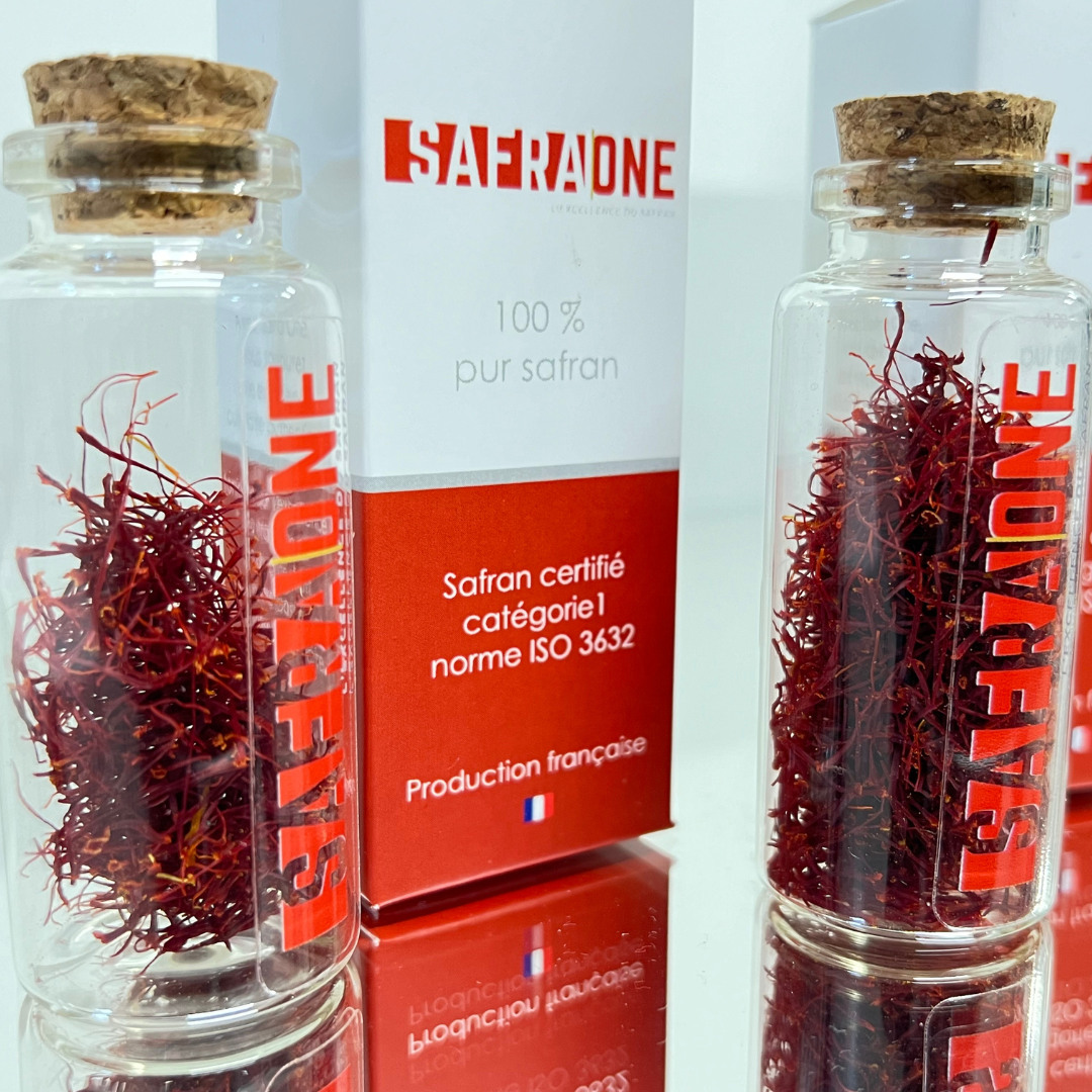 safran origine France - 2 fioles